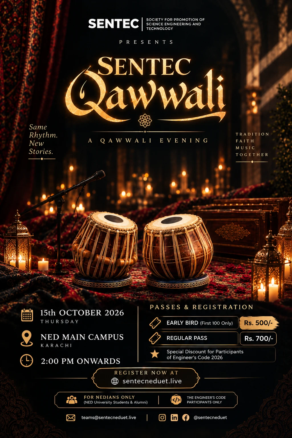 SENTEC Qawwali - A Golden Mehfil Official Poster